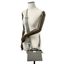 Load image into Gallery viewer, FENDI Peekaboo ICUXCross 2wayBag Gray7VA582 Leather
