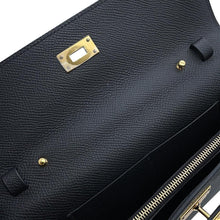 Load image into Gallery viewer, HERMES Kelly wallet long to go Black Epsom
