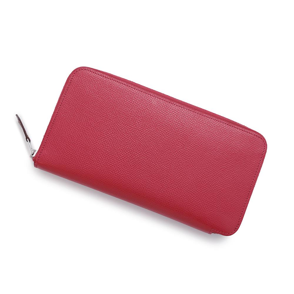 HERMES Azap Long silk in Bougainvillier Epsom