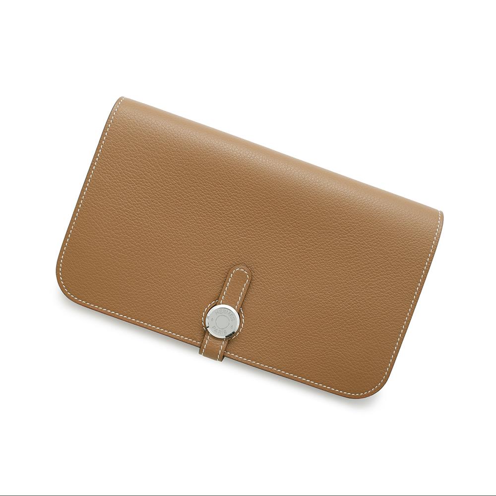 HERMES Dogon Duo Gold Evercolor
