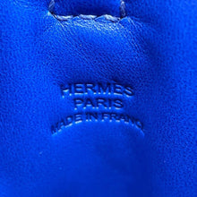 Load image into Gallery viewer, HERMES pillow phone case Orange Poppy/Blue France Lambskin
