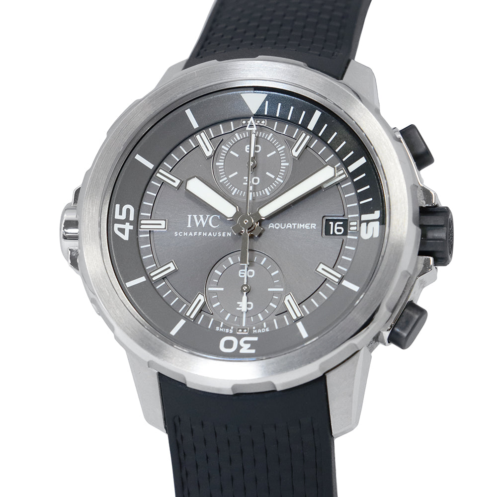 IWC Aquatimer Chronograph Shark Limited Edition 500 pieces W44mm Stainless Steel Rubber Gray DialIW379506