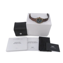 Load image into Gallery viewer, IWC Pilot&#39;s Watch Automatic Spitfire W39mm Bronze Leather Green DialIW326802
