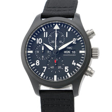 Load image into Gallery viewer, IWC Pilot&#39;s Watches Chronograph Top Gun W44.5mm Ceramic Fabric Black DialIW389101
