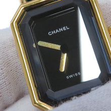 Load image into Gallery viewer, CHANEL Premiere S W20mm×H26ｍｍ Gold Plated Leather Black DialH0001
