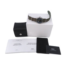 将图像加载到图库查看器中，IWC Pilot&#39;s Watch Automatic Spitfire W39mm Stainless Steel Fabric Black DialIW326801
