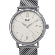 将图像加载到图库查看器中，IWC Portofino Automatic W40mm Stainless Steel Silver DialIW356505
