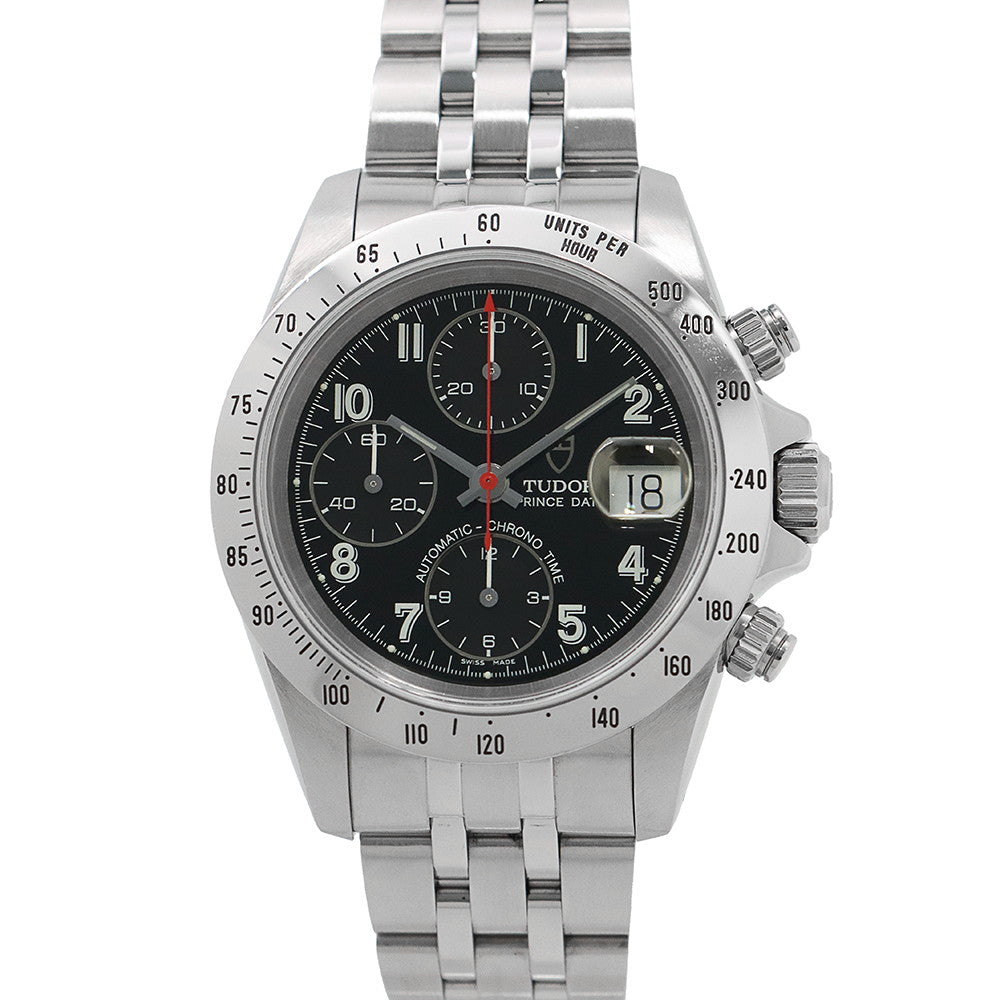 TUDOR Chronotime Prince Date W40mm Stainless Steel Black Dial79280