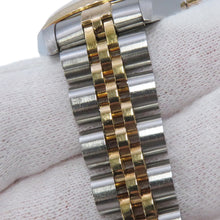 将图像加载到图库查看器中，ROLEX Datejust W26mm Stainless Steel K18YG Ivory Pyramid Dial69173
