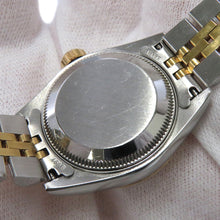 将图像加载到图库查看器中，ROLEX Datejust W26mm Stainless Steel K18YG Ivory Pyramid Dial69173
