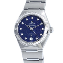 Load image into Gallery viewer, OMEGA Constellation Manhattan W29mm K18WG Stainless Steel Blue Dial131.15.29.20.53.001
