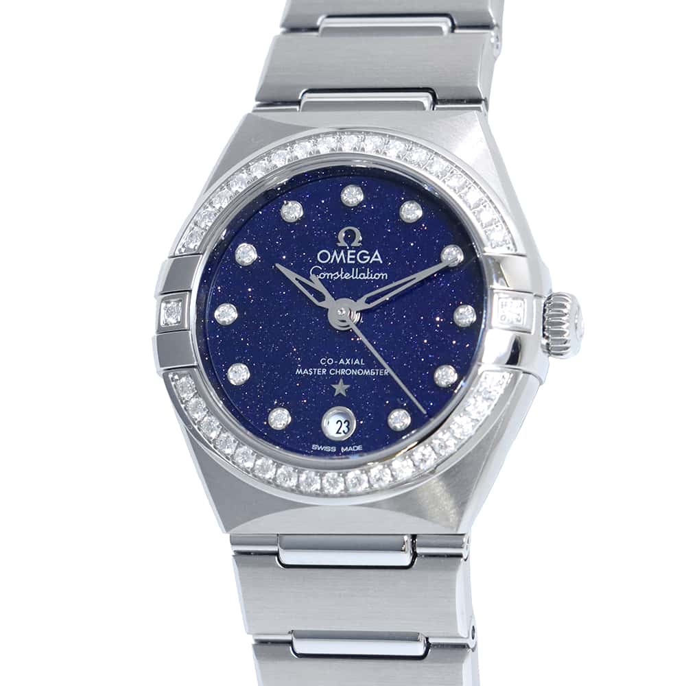 OMEGA Constellation Manhattan W29mm K18WG Stainless Steel Blue Dial131.15.29.20.53.001