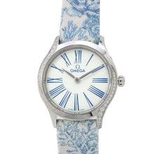 Load image into Gallery viewer, OMEGA De Ville Mini Tresor? W26mm Stainless Steel Cotton Leather Toile de Jouy White Dial428.17.26.60.04.001

