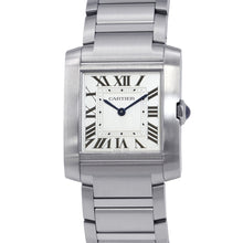 Load image into Gallery viewer, CARTIER Tank francais W27mmxH32mm Stainless Steel Silver DialWSTA0074
