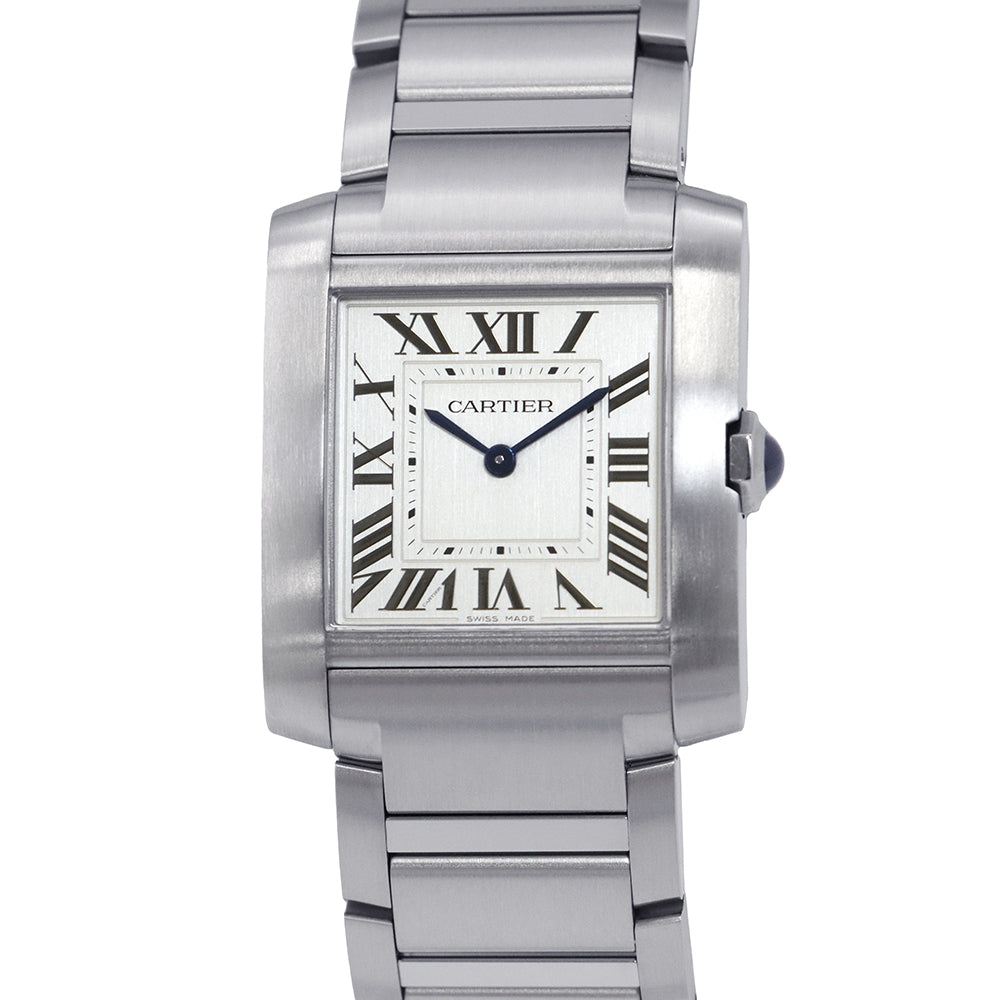 CARTIER Tank francais W27mmxH32mm Stainless Steel Silver DialWSTA0074