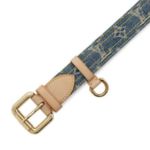 将图像加载到图库查看器中，LOUIS VUITTON Belt Belt Size 80 BlueM6921U Monogram Denim
