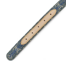将图像加载到图库查看器中，LOUIS VUITTON Belt Belt Size 80 BlueM6921U Monogram Denim
