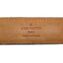将图像加载到图库查看器中，LOUIS VUITTON Belt Belt Size 80 BlueM6921U Monogram Denim
