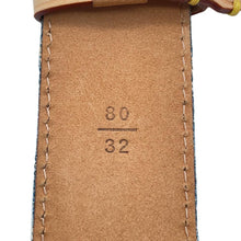 将图像加载到图库查看器中，LOUIS VUITTON Belt Belt Size 80 BlueM6921U Monogram Denim
