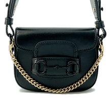 Load image into Gallery viewer, GUCCI Horsebit 1955 2WAYShoulder Bag Black726863 Leather
