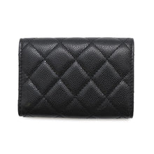 Load image into Gallery viewer, CHANEL Matelasse Classic Small Flap Wallet BlackAP0230 Caviar Leather
