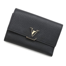 将图像加载到图库查看器中，LOUIS VUITTON Portefeuille Capucine Compact Noir/Hot pinkM62157 Taurillon Leather
