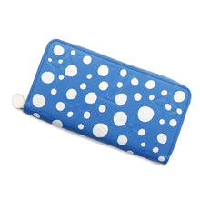 将图像加载到图库查看器中，LOUIS VUITTON LV × YK Zippy Wallet blue bronM81954 Monogram Empreinte Leather/Infinity Dot
