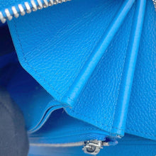 将图像加载到图库查看器中，LOUIS VUITTON LV × YK Zippy Wallet blue bronM81954 Monogram Empreinte Leather/Infinity Dot
