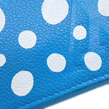 将图像加载到图库查看器中，LOUIS VUITTON LV × YK Zippy Wallet blue bronM81954 Monogram Empreinte Leather/Infinity Dot
