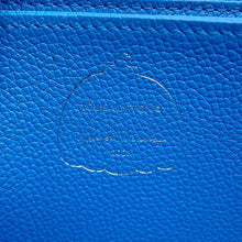 将图像加载到图库查看器中，LOUIS VUITTON LV × YK Zippy Wallet blue bronM81954 Monogram Empreinte Leather/Infinity Dot
