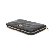 Load image into Gallery viewer, BALENCIAGA Crash Continental Wallet Black766447 Calf Leather
