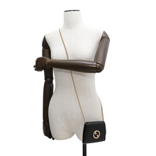 将图像加载到图库查看器中，GUCCI Interlocking G Blondie Chain Wallet Black725219 Leather
