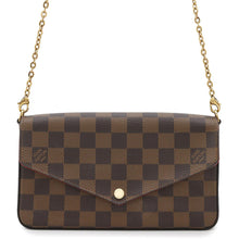 Load image into Gallery viewer, LOUIS VUITTON Felicie Pochette  RedN63032 Damier Ebene Canvas
