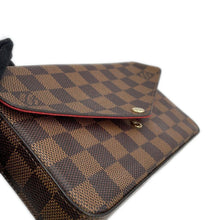 Load image into Gallery viewer, LOUIS VUITTON Felicie Pochette  RedN63032 Damier Ebene Canvas
