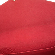 Load image into Gallery viewer, LOUIS VUITTON Felicie Pochette RedN63032 Damier Ebene Canvas
