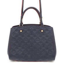 将图像加载到图库查看器中，LOUIS VUITTON Montaigne Marine RougeM42746 Monogram Empreinte Leather Size MM
