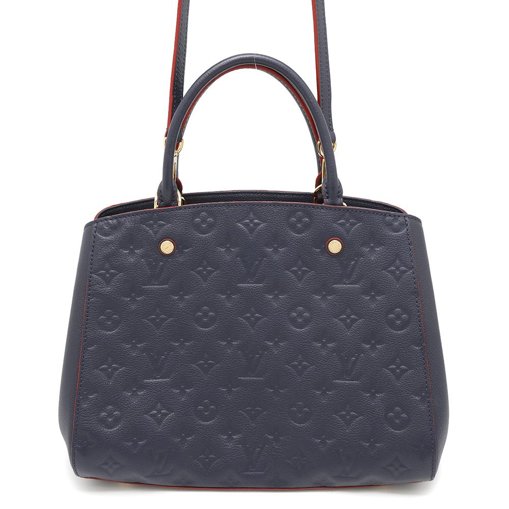 LOUIS VUITTON Montaigne Marine RougeM42746 Monogram Empreinte Leather Size MM
