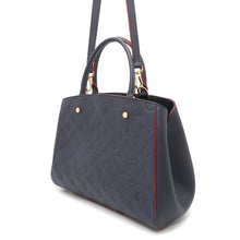将图像加载到图库查看器中，LOUIS VUITTON Montaigne Marine RougeM42746 Monogram Empreinte Leather Size MM
