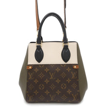 Load image into Gallery viewer, LOUIS VUITTON Fold tote Claim/Khaki/NoirM45388 Monogram Leather Size PM
