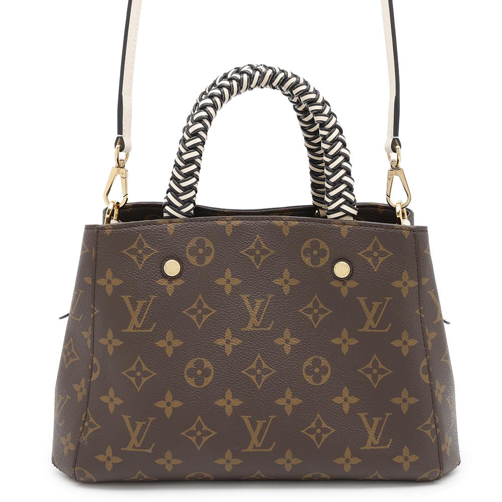 LOUIS VUITTON Montaigne Noir/CreamM45311 Monogram Size BB
