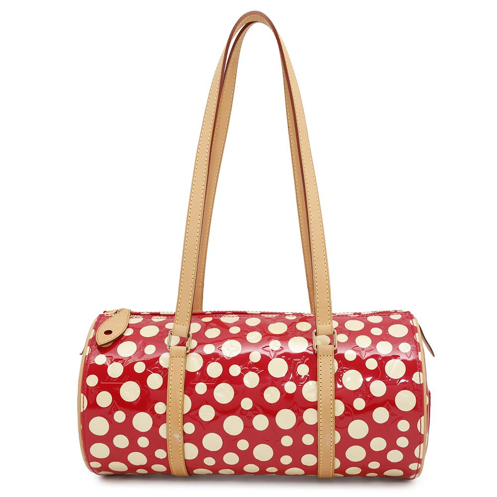 LOUIS VUITTON Papillon RougeM91425 Monogram Vernis Leather Dot Infinity