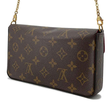 将图像加载到图库查看器中，LOUIS VUITTON Felicie Pochette  FuchsiaM81896 Monogram
