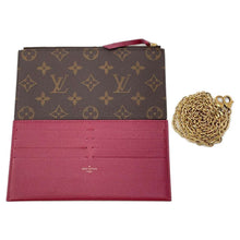 将图像加载到图库查看器中，LOUIS VUITTON Felicie Pochette  FuchsiaM81896 Monogram
