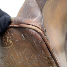 Load image into Gallery viewer, Berluti Calligraphy 2wayTravel Bag Brown/Gold・Platinum patine Leather
