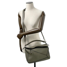Load image into Gallery viewer, LOEWE Puzzle bag Khaki322.12KS20 Calf Leather Size Medium
