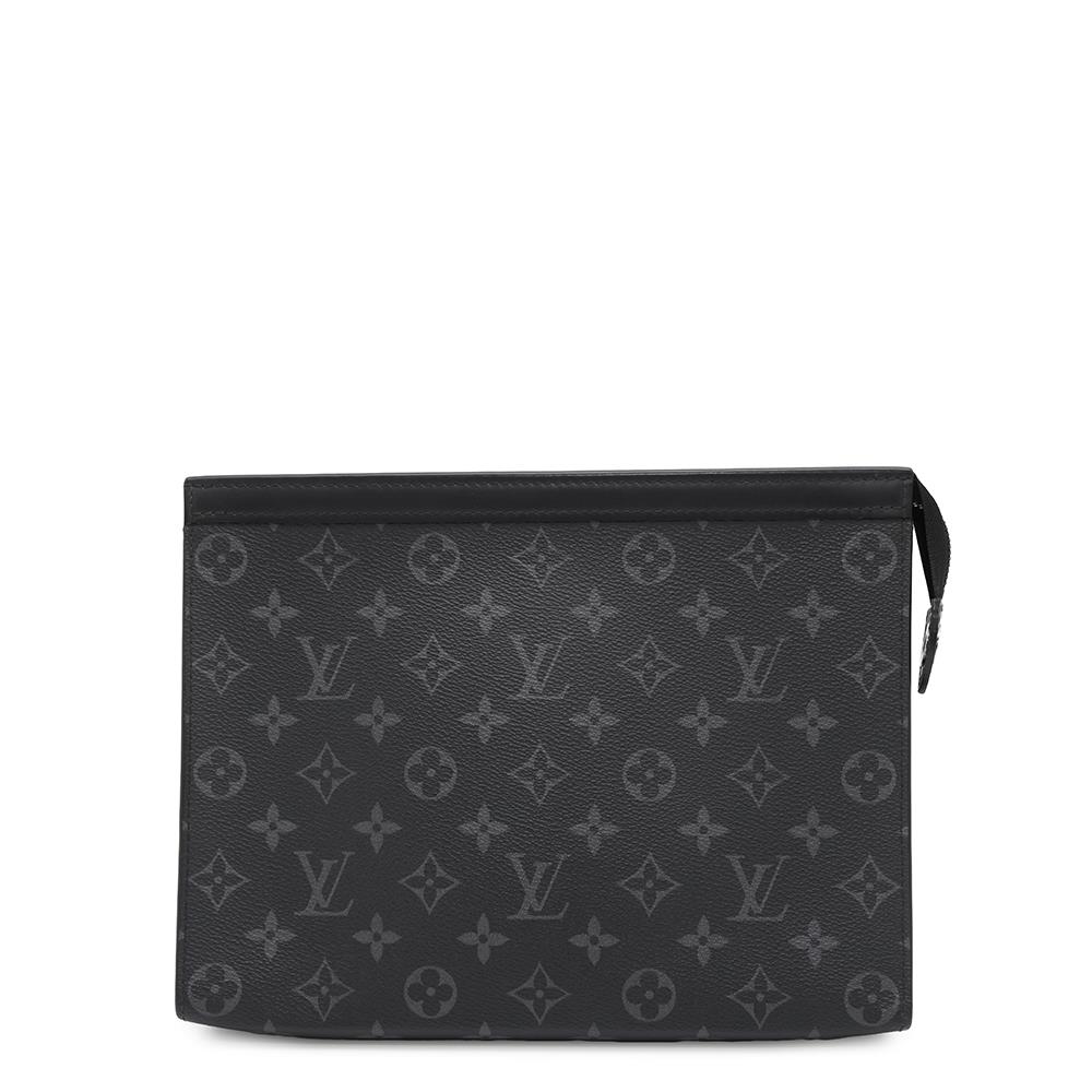 LOUIS VUITTON Pochette Voyage NoirM61692 Monogram Eclipse Size MM