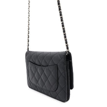 Load image into Gallery viewer, CHANEL Matelasse Chain wallet BlackA33814 Caviar Leather
