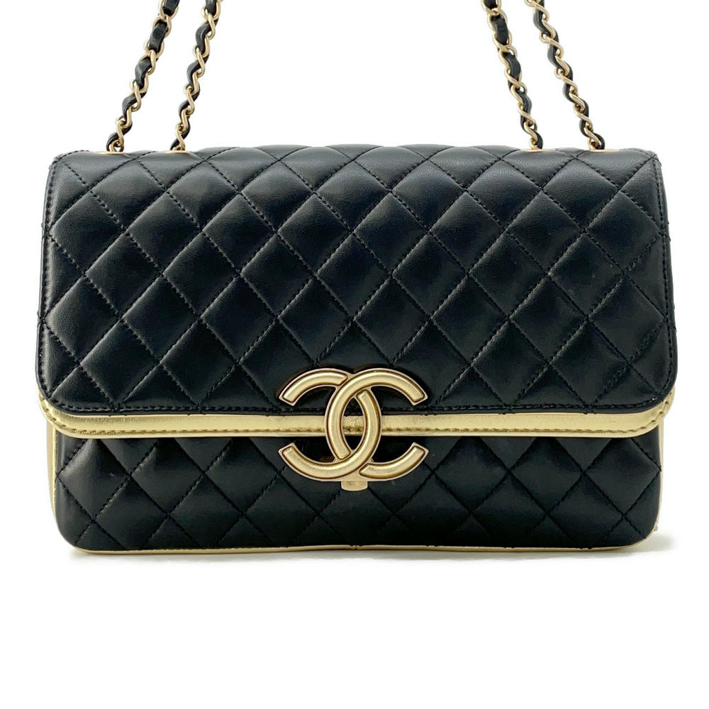 CHANEL ★Matelasse ChainShoulder Bag Black/GoldA57276 Lambskin