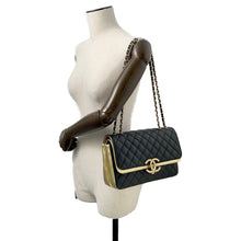 将图像加载到图库查看器中，CHANEL Matelasse ChainShoulder Bag Black/GoldA57276 Lambskin
