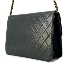Load image into Gallery viewer, CHANEL Matelasse Push Lock ChainShoulder Bag Black Lambskin

